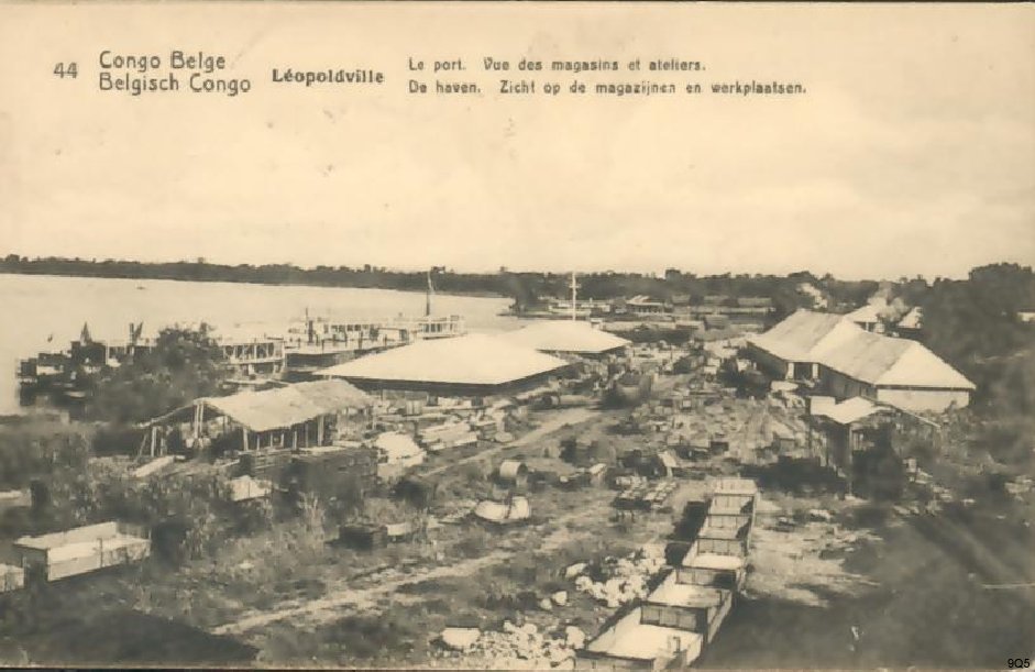 44 Léopoldville - Le port - Vue des magasins et ateliers