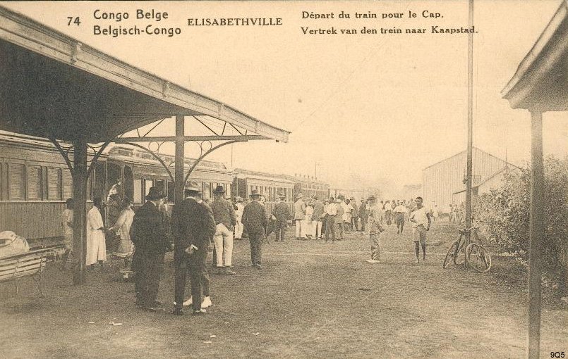 74 Elisabethville - Départ du train pour Le Cap